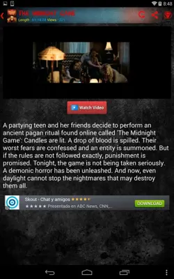 Horror Movies Free android App screenshot 0